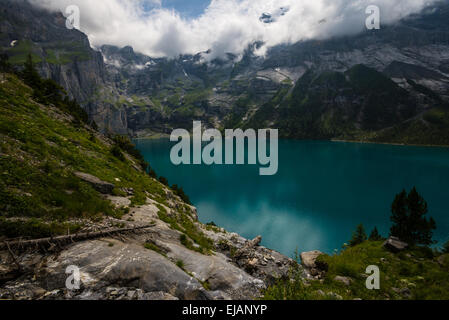 Oeschinensee - Alpi Svizzere - Svizzera Foto Stock