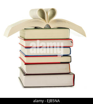 Composizione con i libri sul tavolo Foto Stock