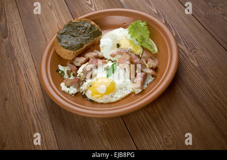 Paese europeo prima colazione Foto Stock