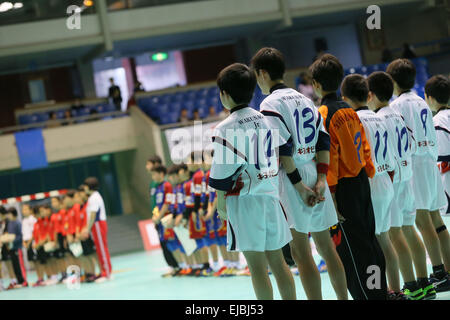 Vista generale, 22 marzo 2015, pallamano : JHL Junior League cerimonia di premiazione nella palestra Komazawa a Tokyo in Giappone. © Giovanni Osada AFLO/sport/Alamy Live News Foto Stock