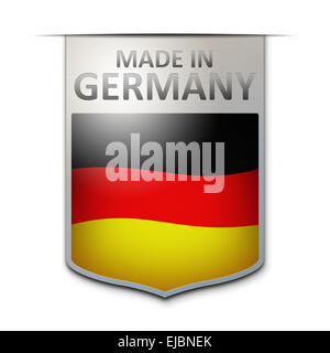 Realizzata in Germania il badge Foto Stock