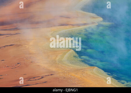 Grand Prismatic Spring im Yellowstone National Par Foto Stock