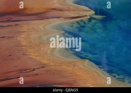 Grand Prismatic Spring im Yellowstone National Par Foto Stock