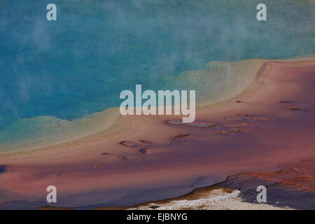 Grand Prismatic Spring im Yellowstone National Par Foto Stock