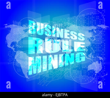 Regola di business interfaccia di data mining tecnologia hi Foto Stock