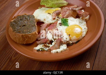 Paese europeo prima colazione Foto Stock