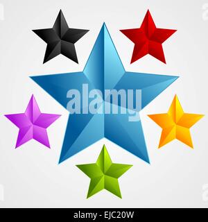 Luminosa stella astratta design Foto Stock