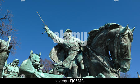 La guerra civile statua in Washington DC Foto Stock