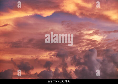 Tramonto su Panwa Beach di Phuket Foto Stock