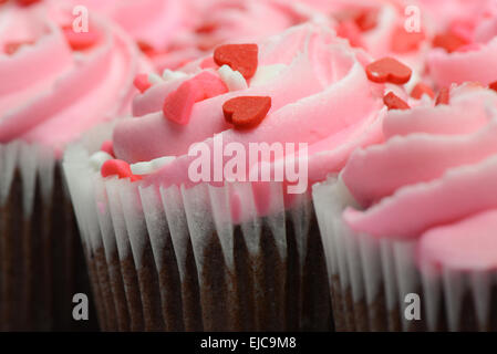 Tortini di rosa Close Up Foto Stock