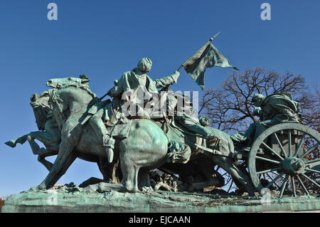 La guerra civile statua in Washington DC Foto Stock