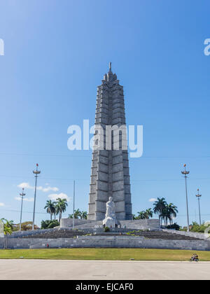 Il Jose Marti Memorial (Spagnolo: Monumento a José Martí) nella Piazza della Rivoluzione, l'Avana, Cuba. Foto Stock