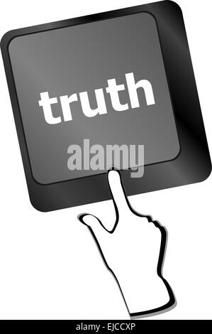 Verità tasto sulla tastiera - concetto di business Foto Stock