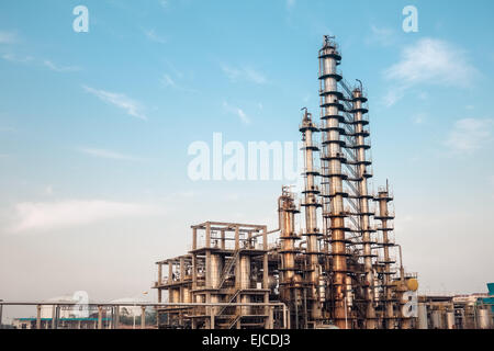 Chemical Plant Equipment closeup Foto Stock