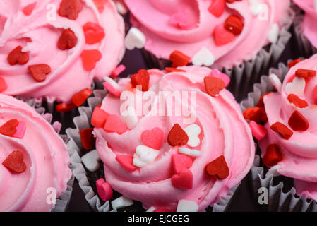 Tortini di rosa Close Up Foto Stock