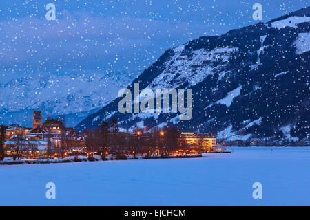 Montagne ski resort Zell am See - Austria Foto Stock