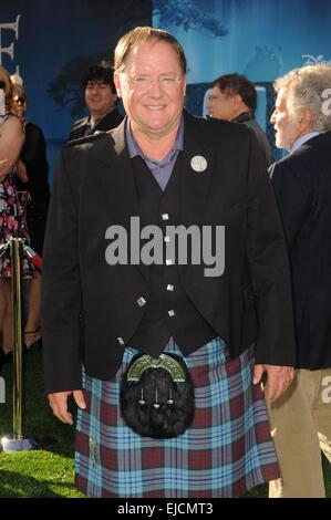 Stati Uniti d'America. John Lasseter presso gli arrivi per Brave Premiere presso il Los Angeles Film Festival (LAFF), il Teatro Dolby, Los Angeles, CA 18 Giugno 2012. Foto di: Dee Cercone/Everett Collection Foto Stock