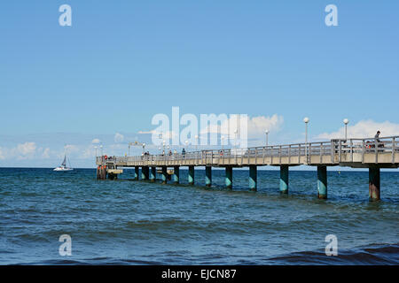 Pier sulla Spiaggia di Heiligendamm Foto Stock