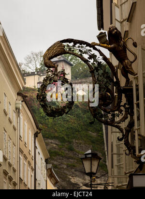 McDonalds sign in stile salisburghese Foto Stock