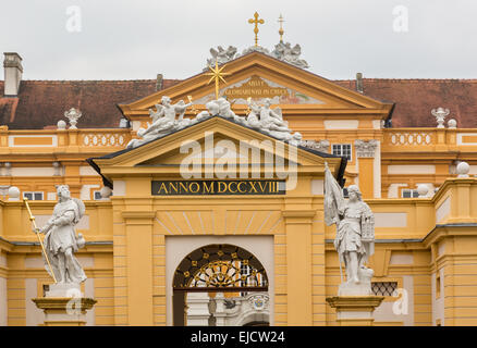 L'esterno dell'Abbazia di Melk in Austria Foto Stock