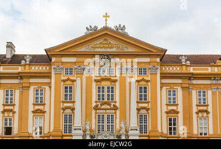 L'esterno dell'Abbazia di Melk in Austria Foto Stock