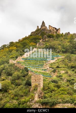 Antica città di Durnstein in Austria Foto Stock