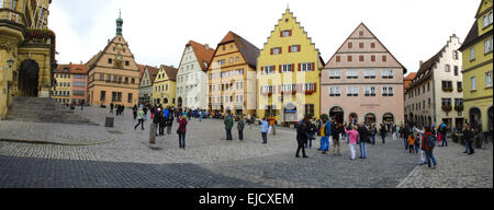 Vecchia città di Rothenburg in Baviera Foto Stock