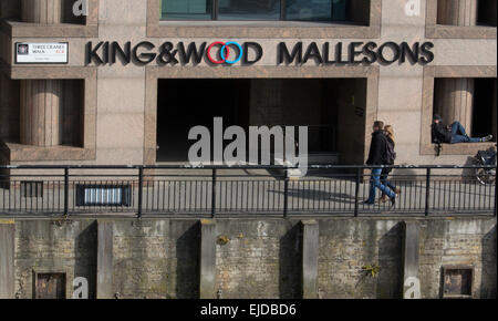 KWM, Re e legno Mallesons global ditta di legge uffici di Londra Foto Stock