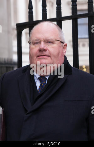 Londra, Regno Unito. Il 24 marzo 2015. Membri del gabinetto si riuniscono a Downing Street per il loro incontro settimanale. Nella foto: Comunità Segretario, Eric Pickles Credito: Paolo Davey/Alamy Live News Foto Stock