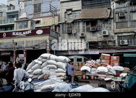 Chandi chowk bazaar vecchia Delhi India Foto Stock