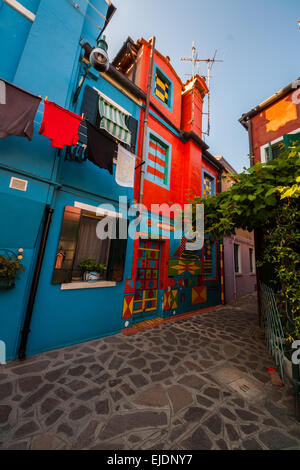 Bepi's House, Burano, Venezia, Venezia, Veneto, Italia Foto Stock