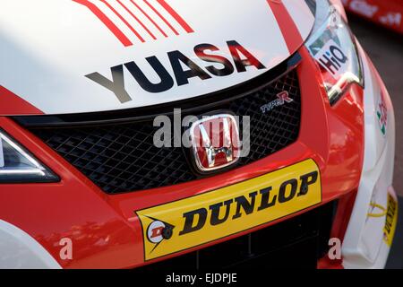 Donington Park, Regno Unito. 24 Mar, 2015. British Touring Car Championship Media Day. Honda Type R facendo il suo debutto mondiale. Credito: Azione Sport Plus/Alamy Live News Foto Stock