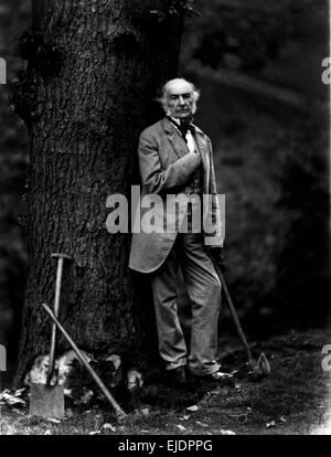 William Ewart Gladstone, ex Primo Ministro del Regno Unito Foto Stock