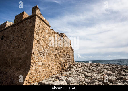 Castello medievale in Paphos, Cipro. Foto Stock