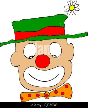 Happy Clown - Vettore Illustrazione Vettoriale