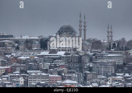 La Moschea di Suleymaniye Istanbul Foto Stock