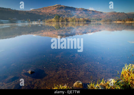 Riflessioni in Grasmere Foto Stock