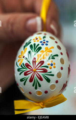 Tradizionali uova di pasqua, Praga Repubblica Ceca, Europa Foto Stock