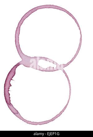 macchie di vino Foto Stock