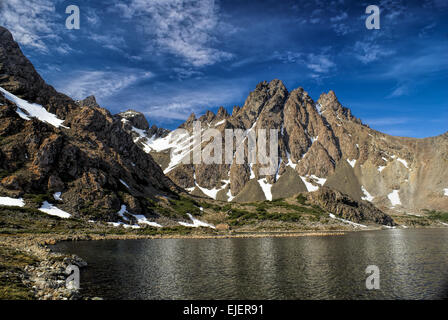 Vista pittoresca di Navarino isola nel sud del Cile Foto Stock