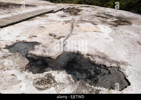 Orakei Korako valle geotermale vicino a Taupo in Nuova Zelanda. Foto Stock