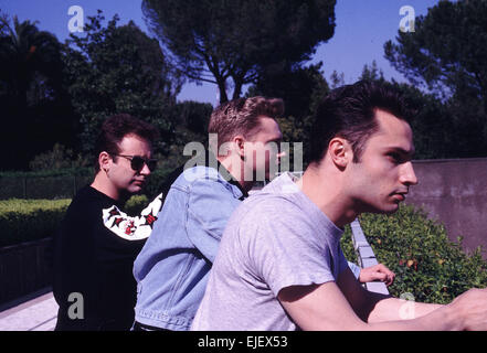 British 80's boy band alo James a Roma Italia Foto Stock