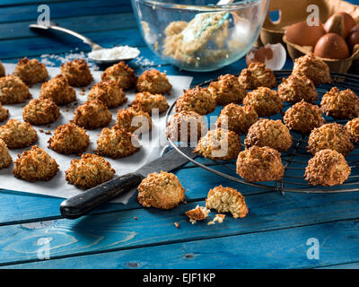 Amaretti al cocco Foto Stock