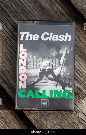 !970s Music cassette London Calling by the Clash Foto Stock