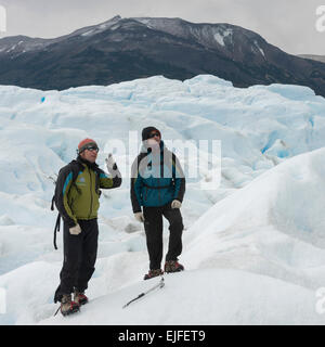 Ghiacciaio Perito Moreno, parco nazionale Los Glaciares, Santa Cruz Provincia, Patagonia, Argentina Foto Stock