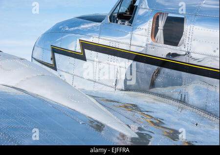 1936 Chrome corposo Lockheed 12A Electra Junior. Foto Stock