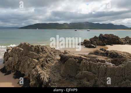 Una vista di Lough Swilly da Portsalon, County Donegal, Irlanda Foto Stock