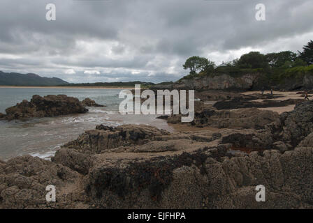 Una vista di Lough Swilly da Portsalon, County Donegal, Irlanda Foto Stock