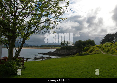 Una vista di Lough Swilly da Portsalon, County Donegal, Irlanda Foto Stock