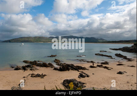 Una vista di Lough Swilly da Portsalon, County Donegal, Irlanda Foto Stock